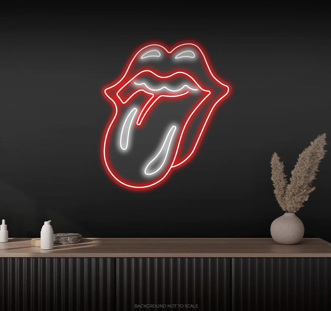 Rolling stones tongue ledneon
