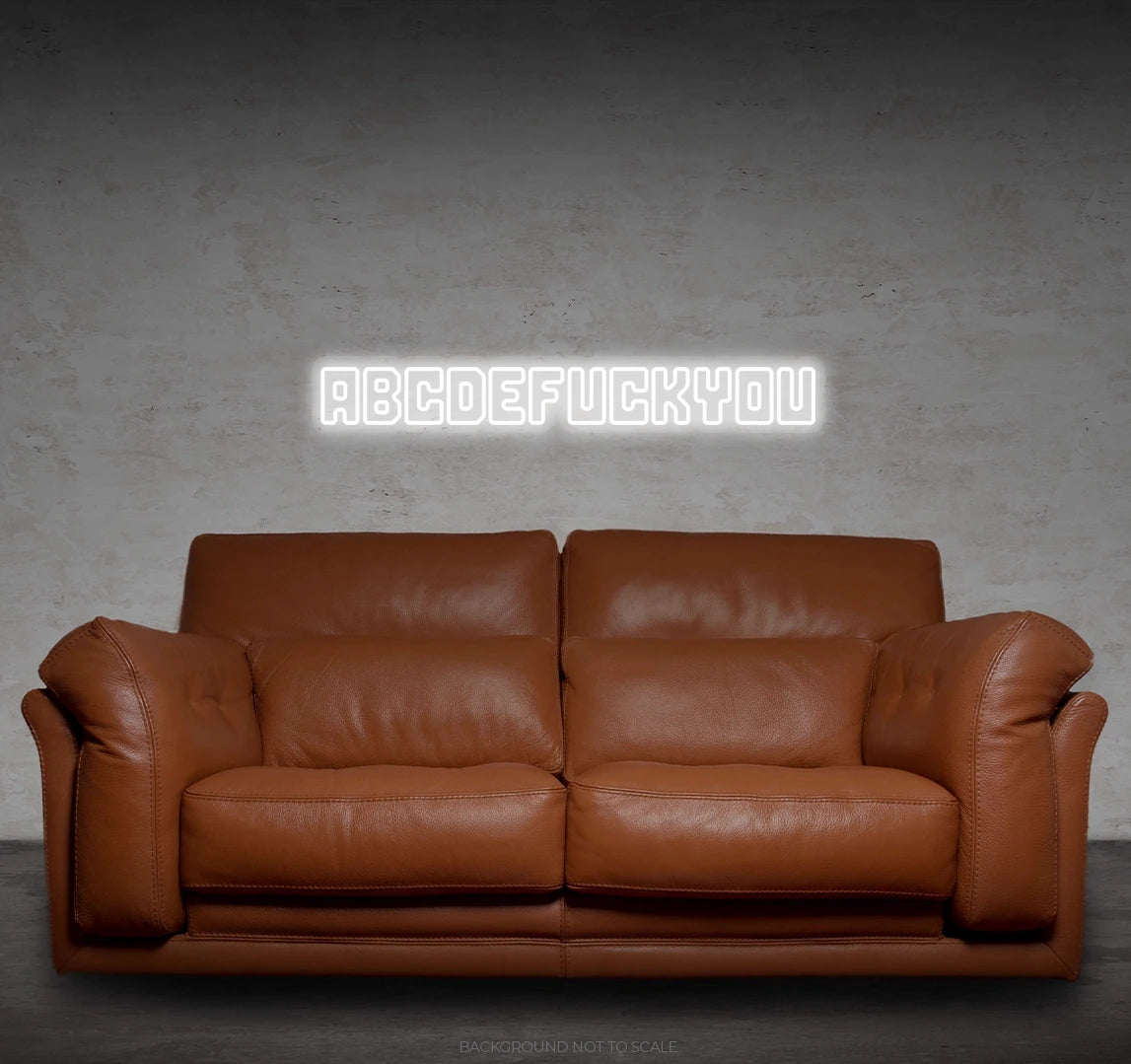 Abcde fuck you ledneon