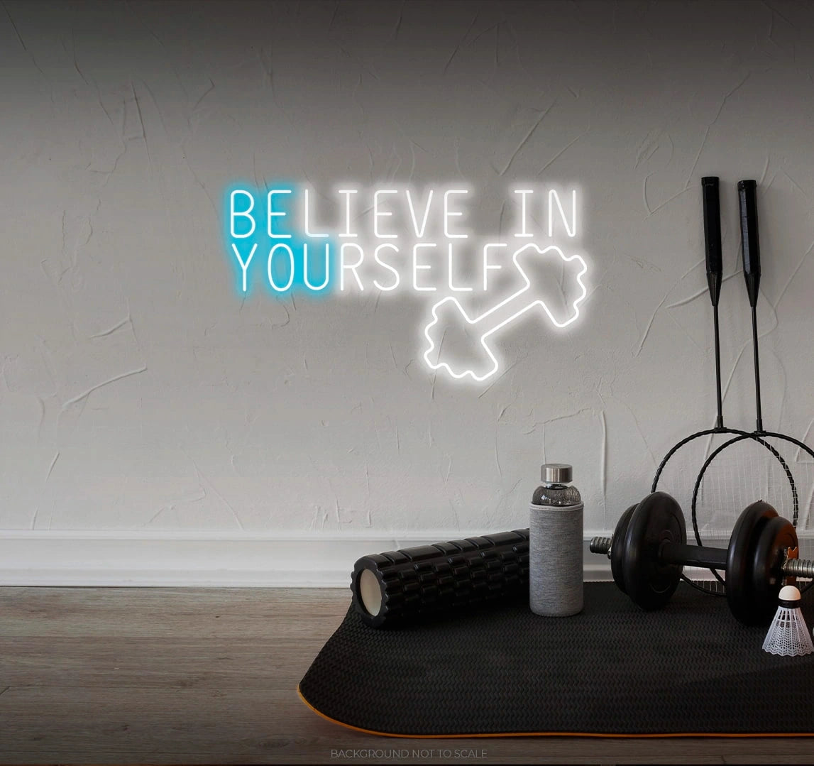 Believe in yourself dumbell