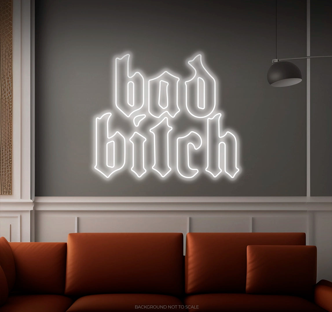 Gothic bad bitch LED neon