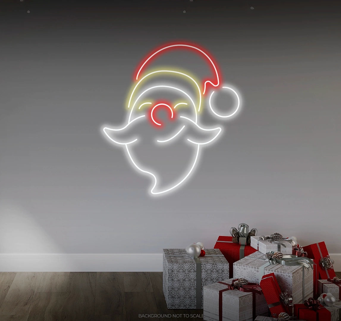 Happy santa LED neon