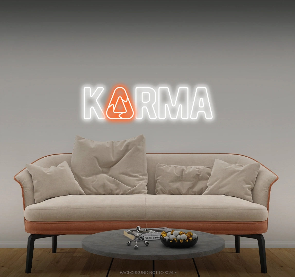 Karma recycle LED neon
