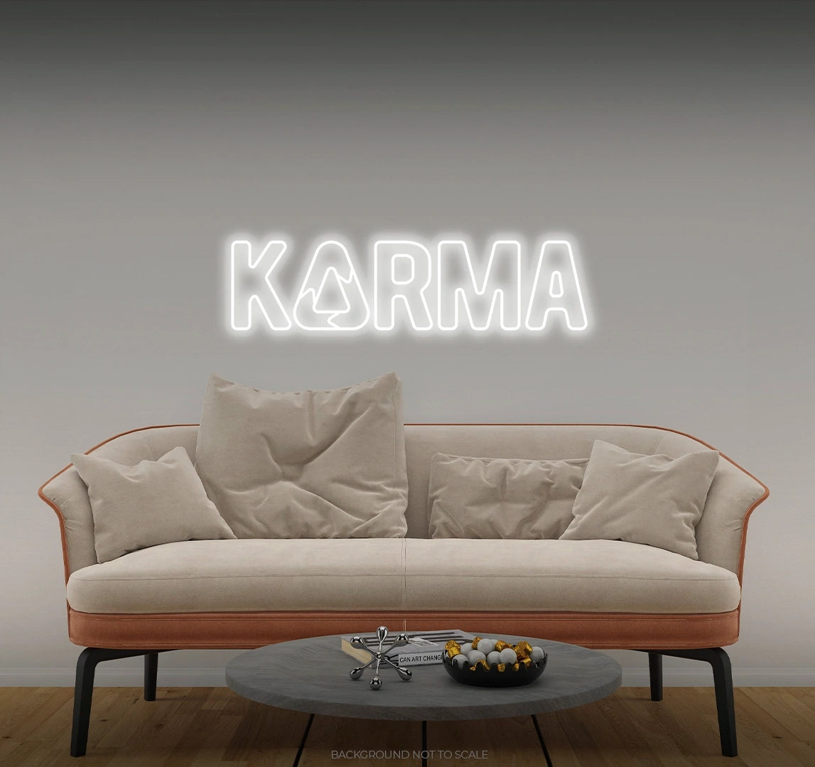 Karma recycle LED neon
