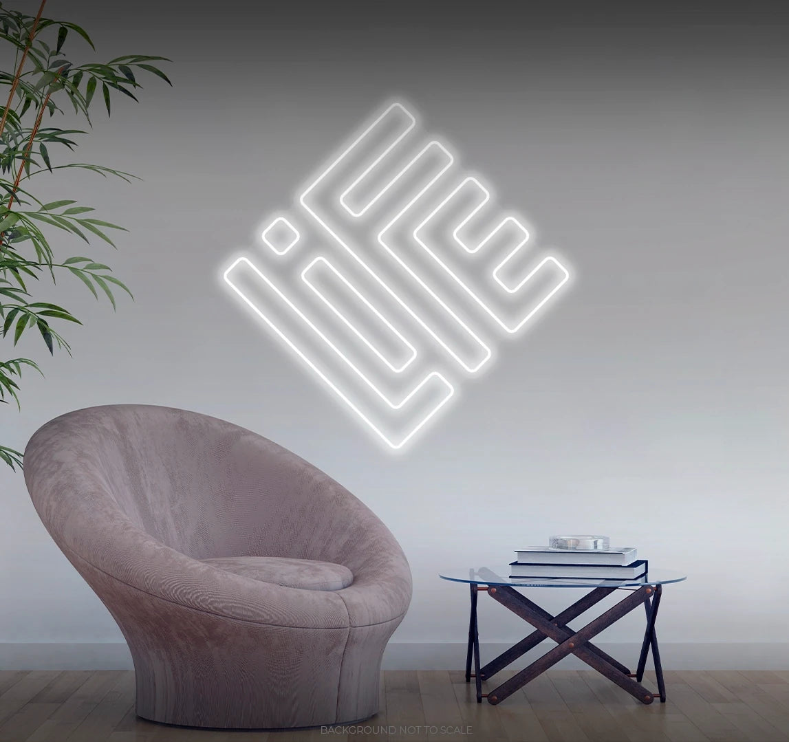 Life square LED neon