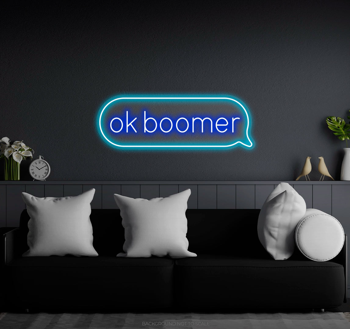 Ok Boomer Message LED neon