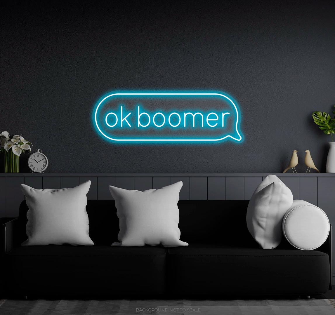 Ok Boomer Message LED neon