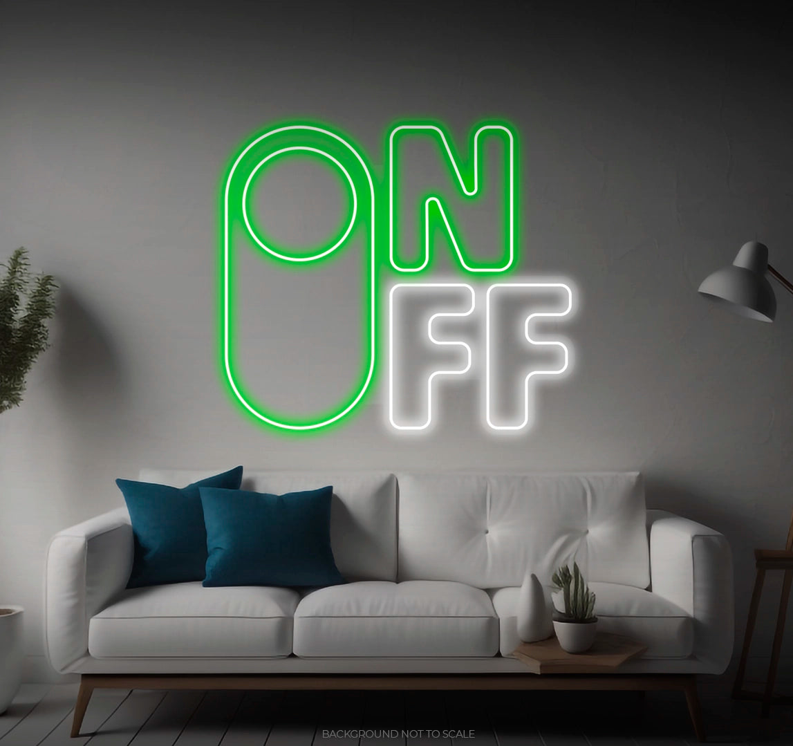 On off switch LED neon
