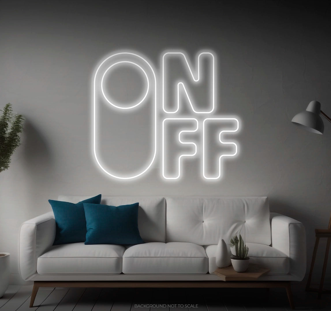 On off switch LED neon