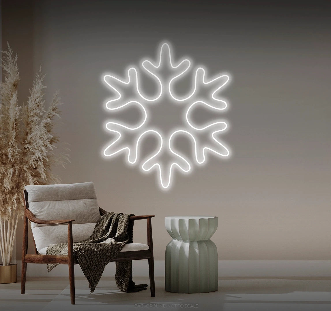 Snowflake LED neon