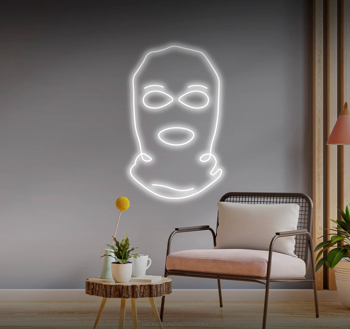 Thief mask LED neon