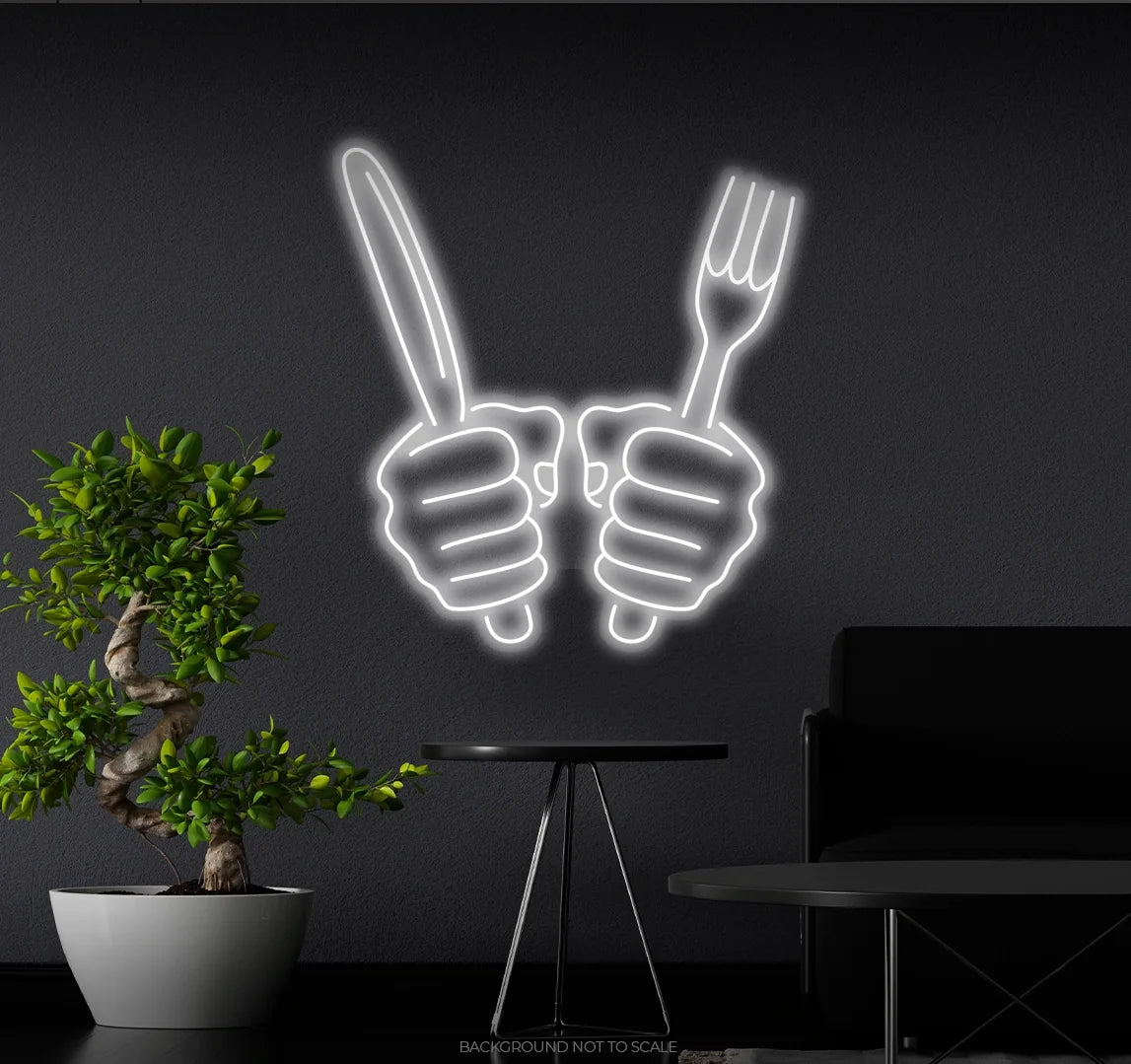 Waiting for dinner LED neon