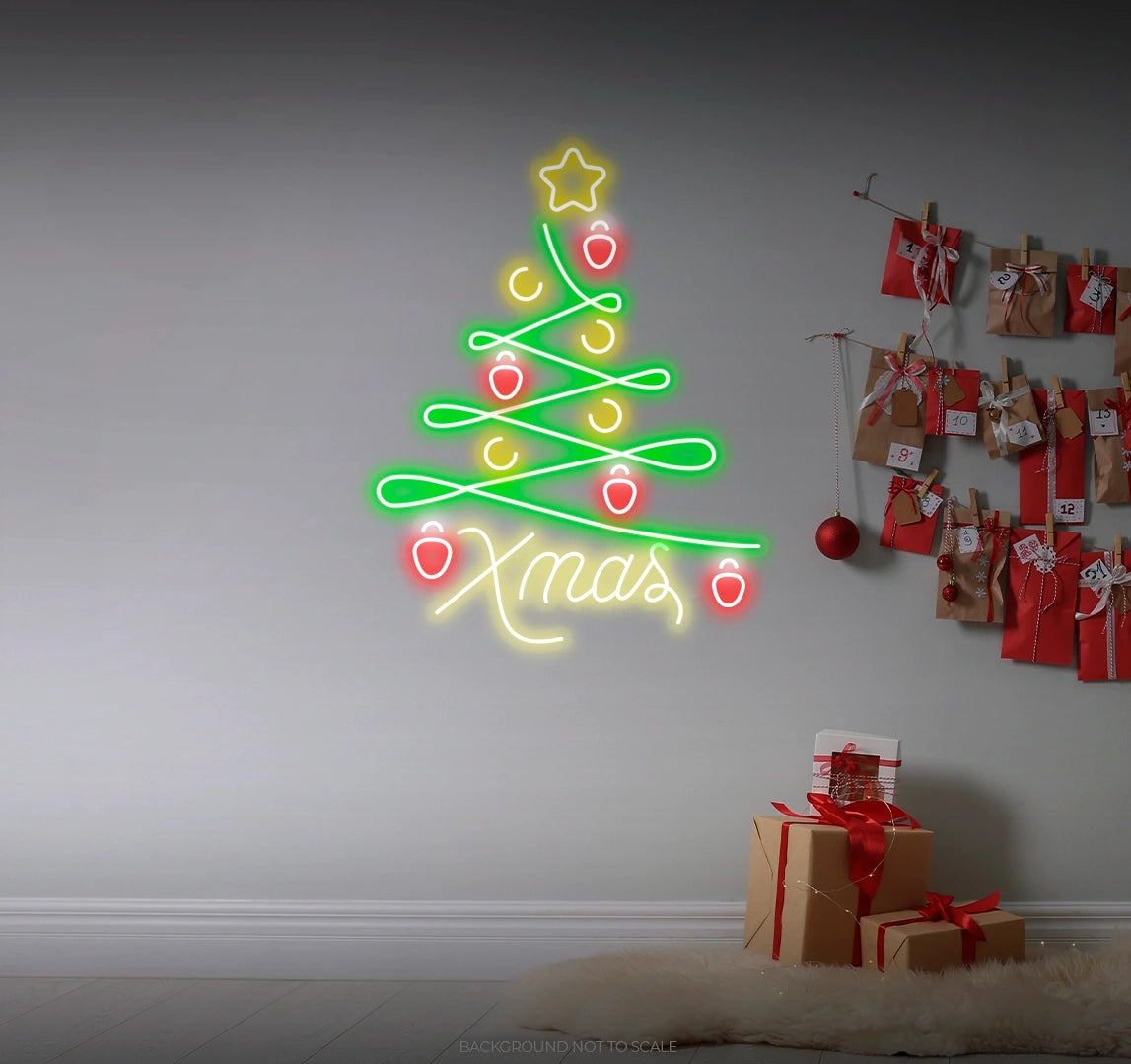 Xmas Christmas tree LED neon