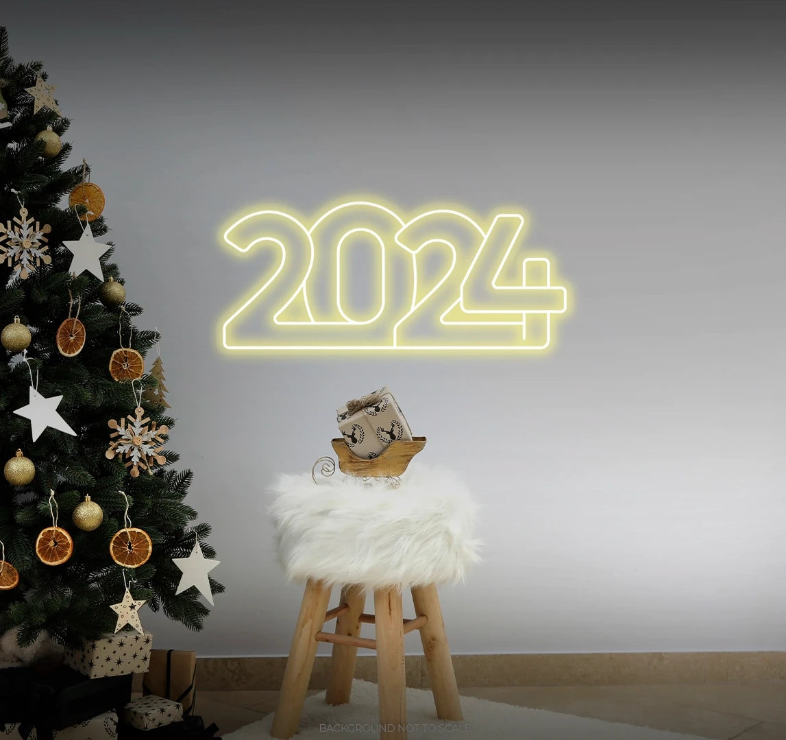 2024 thick numbers LED neon