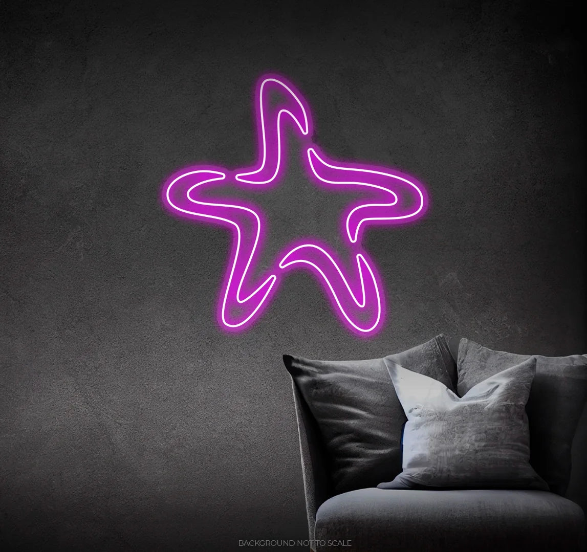 5 liquid pieces star LED neon