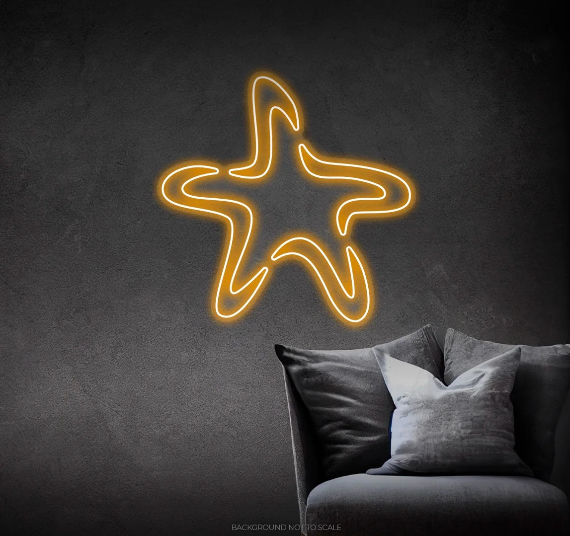 5 liquid pieces star LED neon