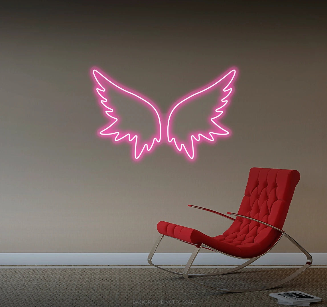 Angel princess wings ledneon