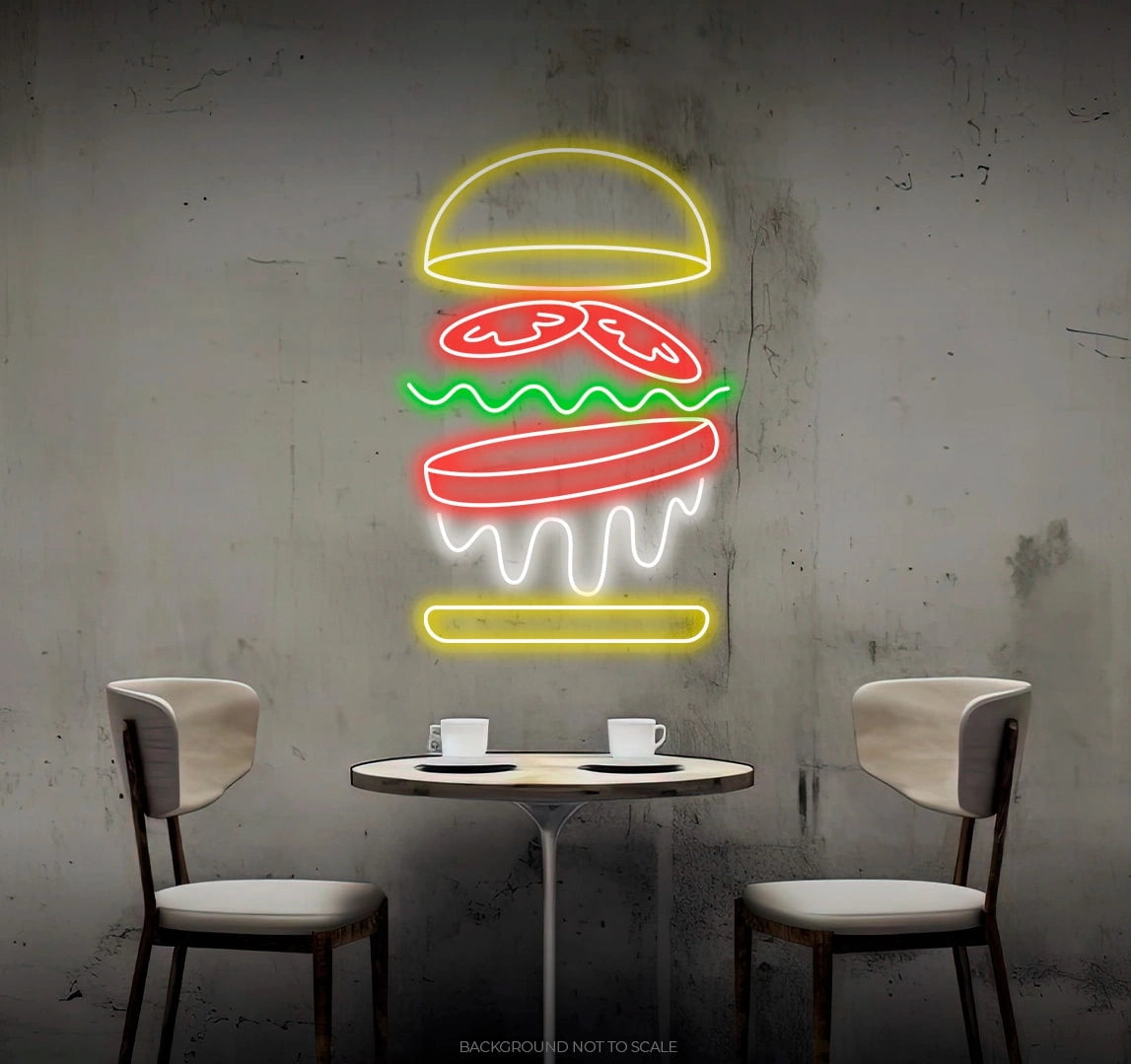 Burger tower ledneon