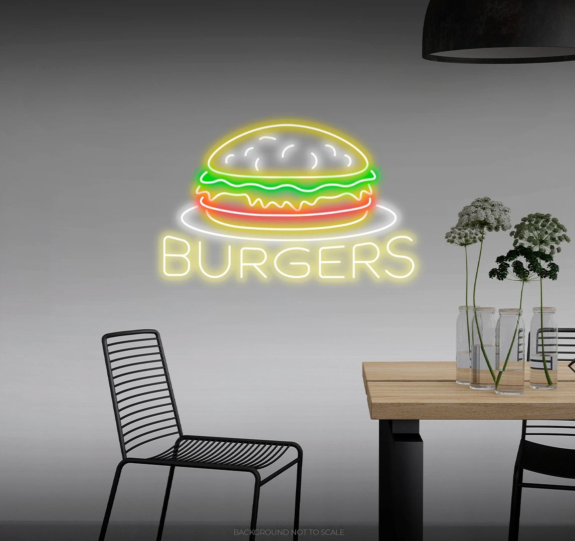 Burgers ledneon