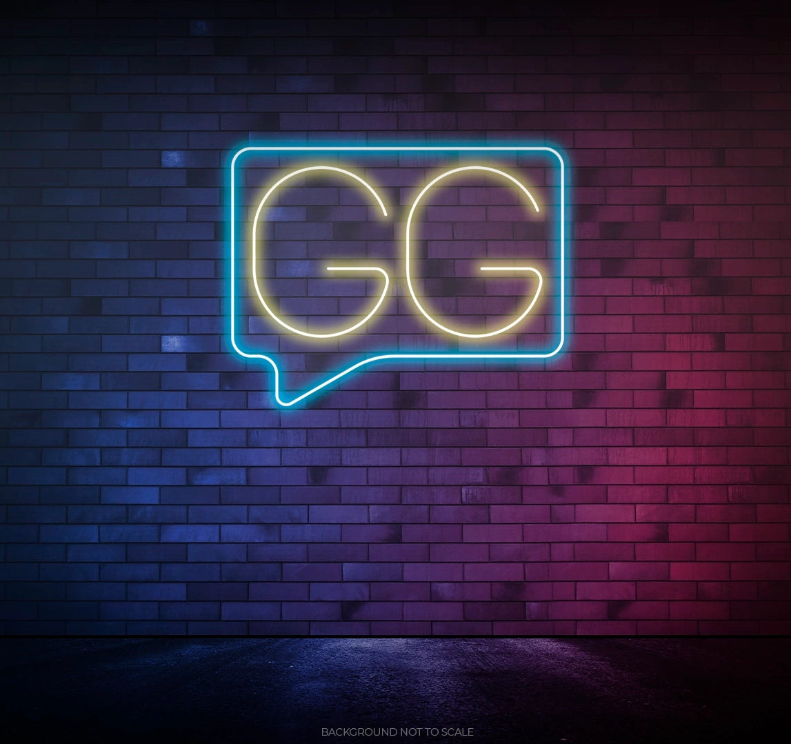 GG speech balloon ledneon