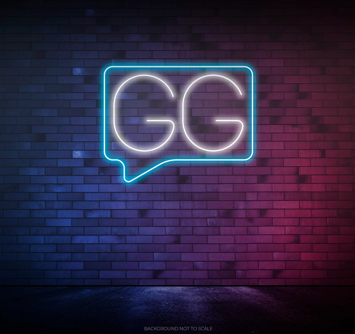 GG speech balloon ledneon