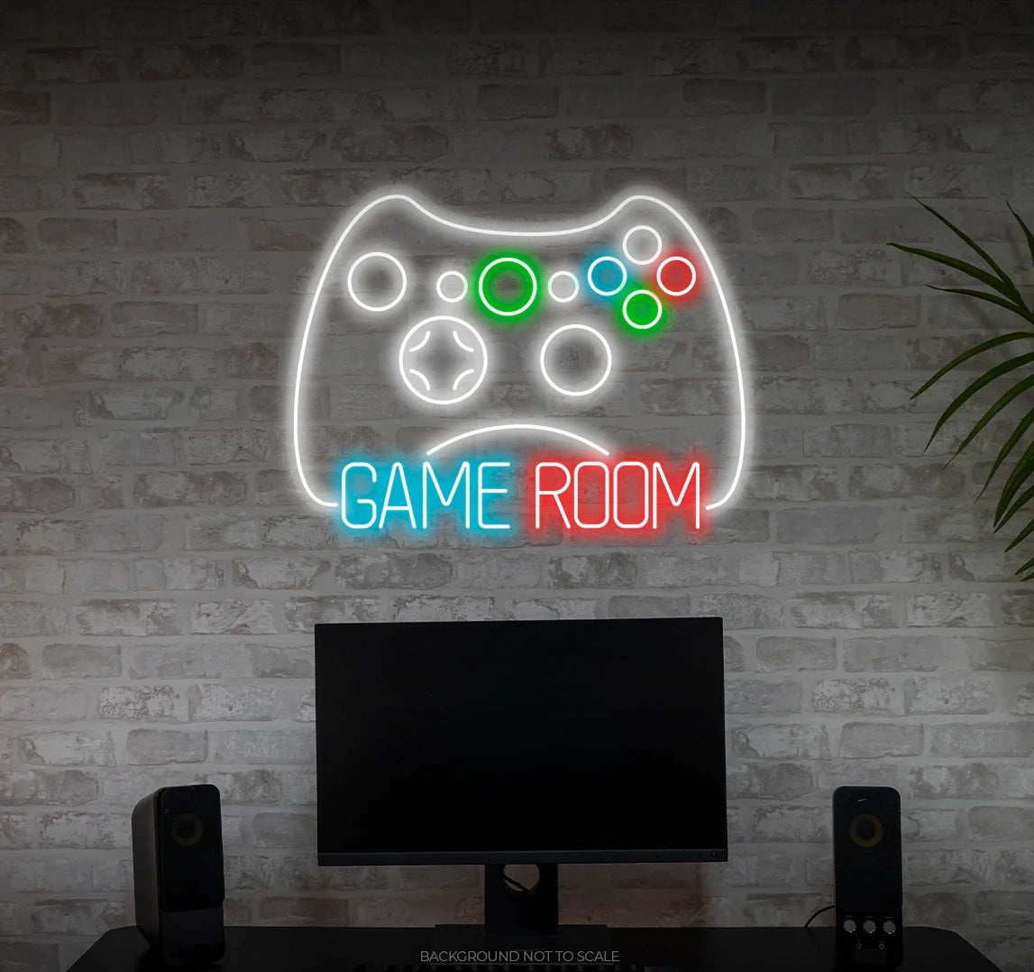 Game room + gamepad ledneon