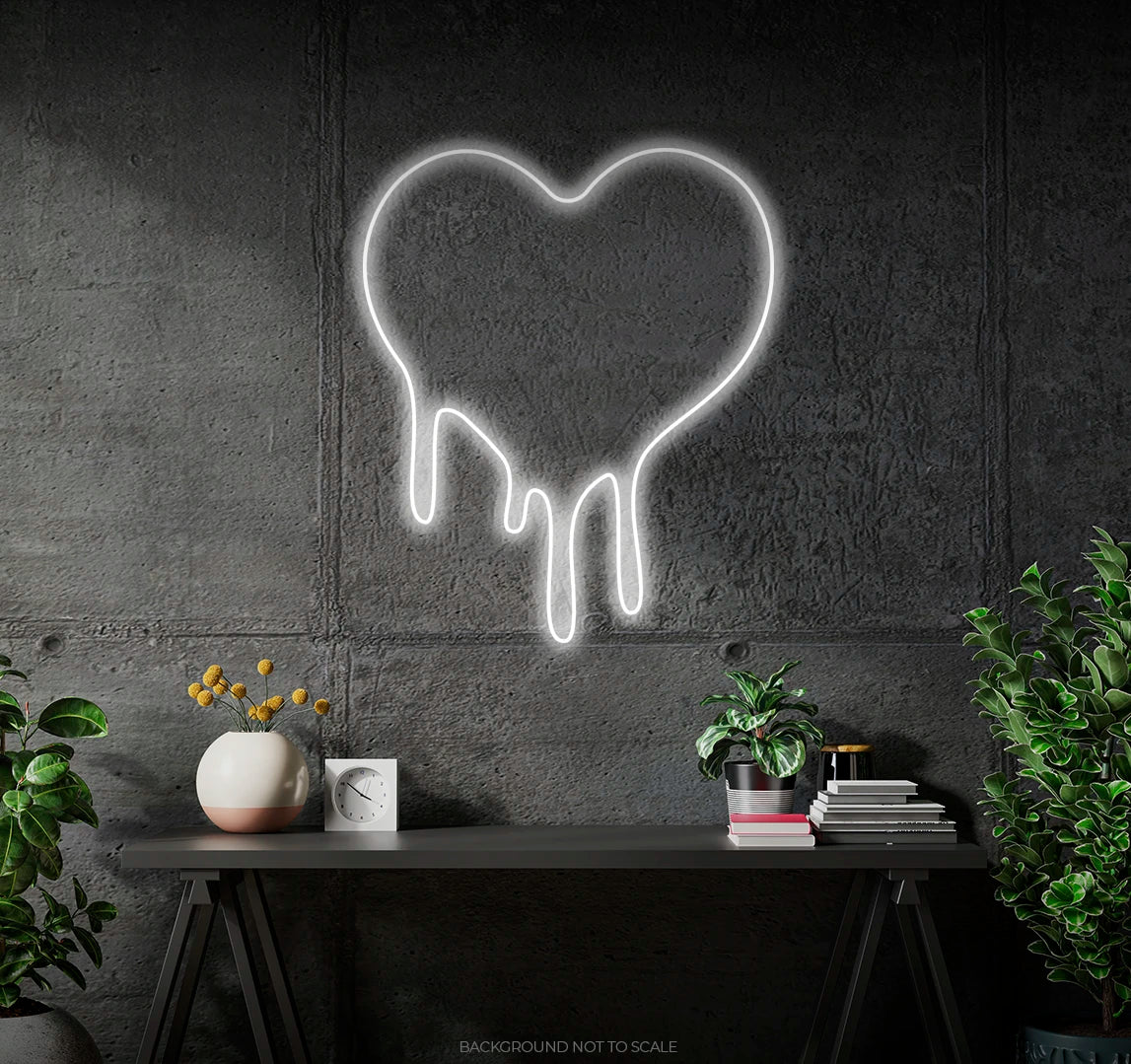 Heart melting ledneon