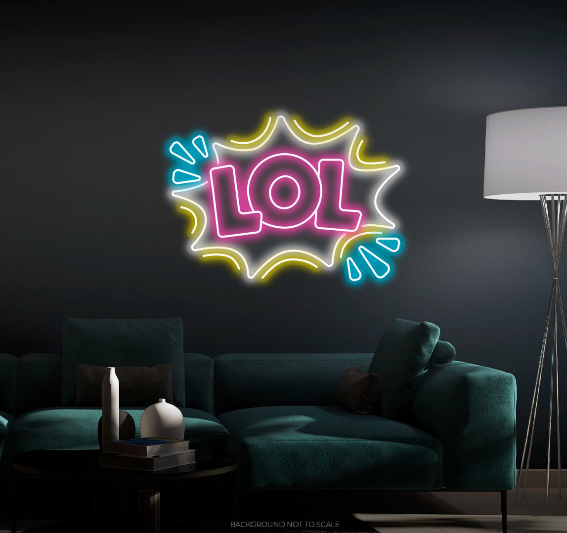 Lol speech bubble ledneon