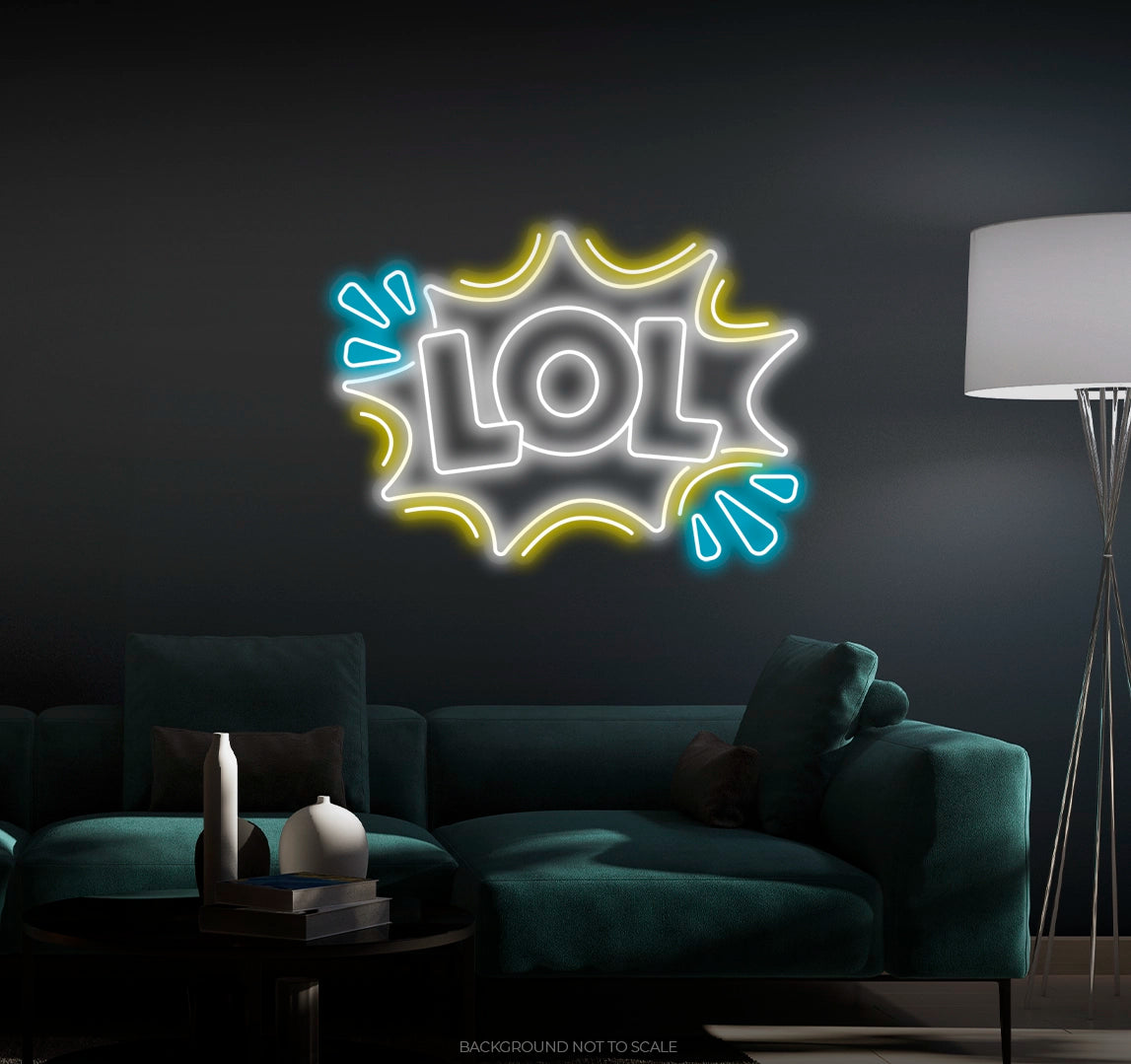 Lol speech bubble ledneon