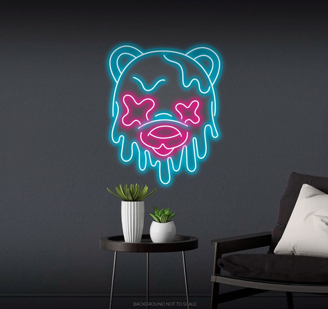 Melting bear ledneon