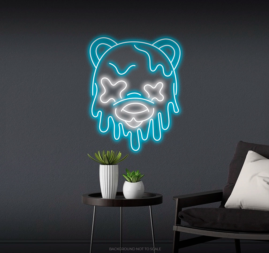 Melting bear ledneon