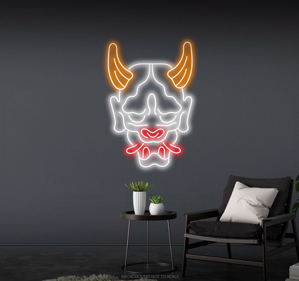 Oni mask ledneon