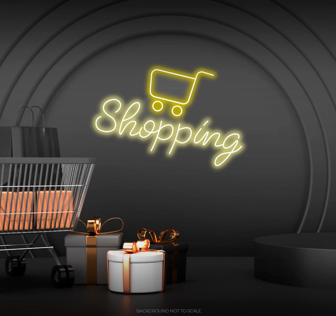 Shopping cart ledneon