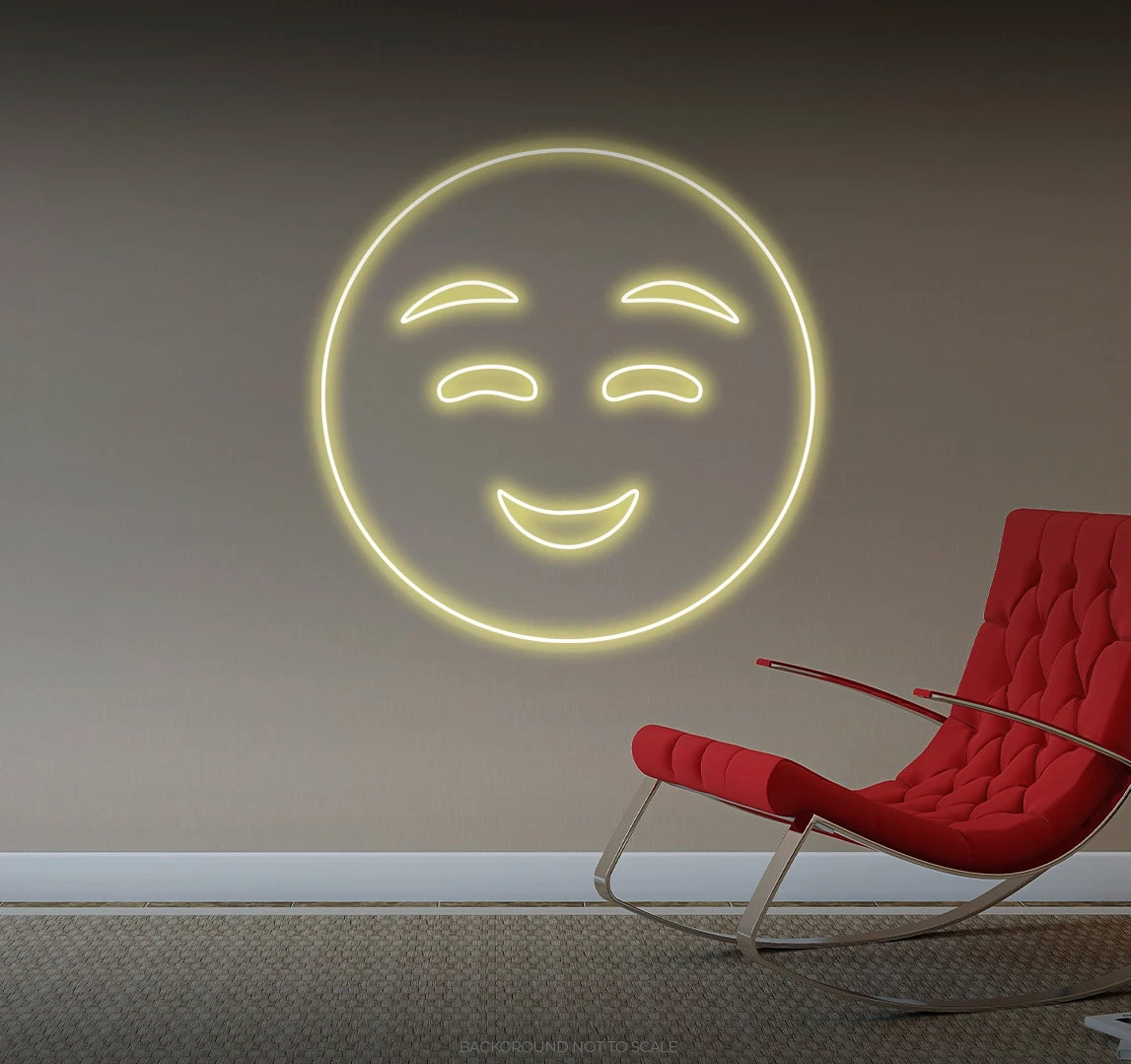 Smiley smile LED neon