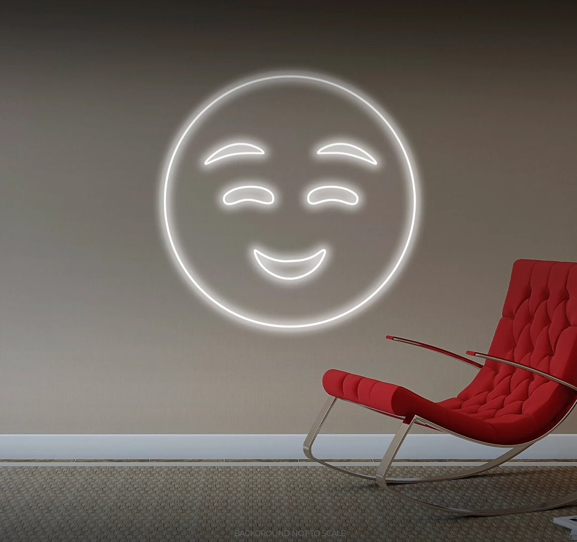 Smiley smile LED neon