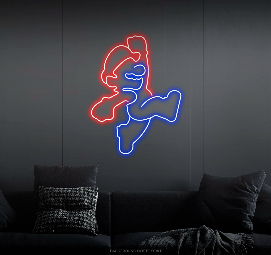 Super mario ledneon