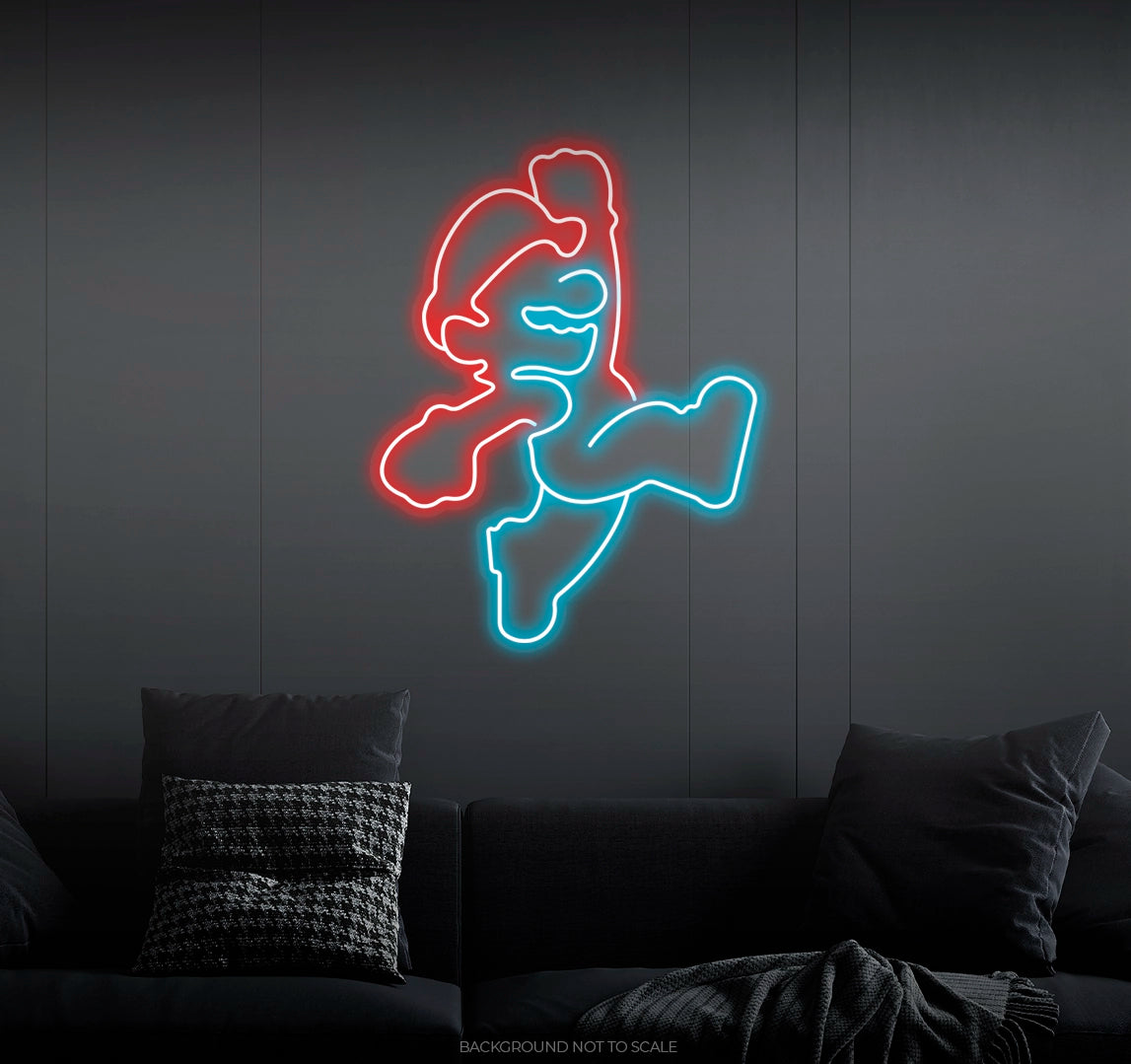 Super mario ledneon