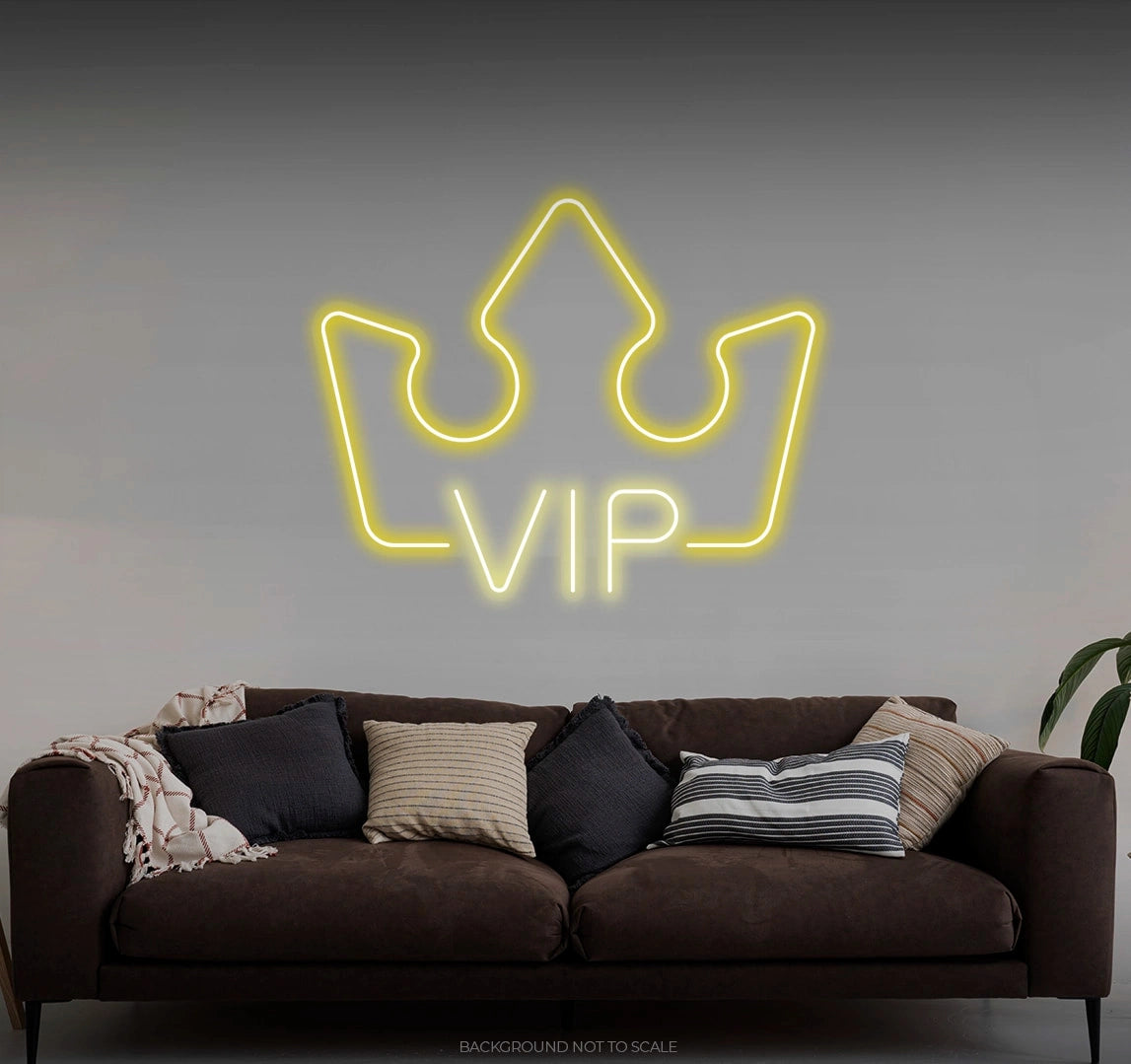 VIP crown LED neon