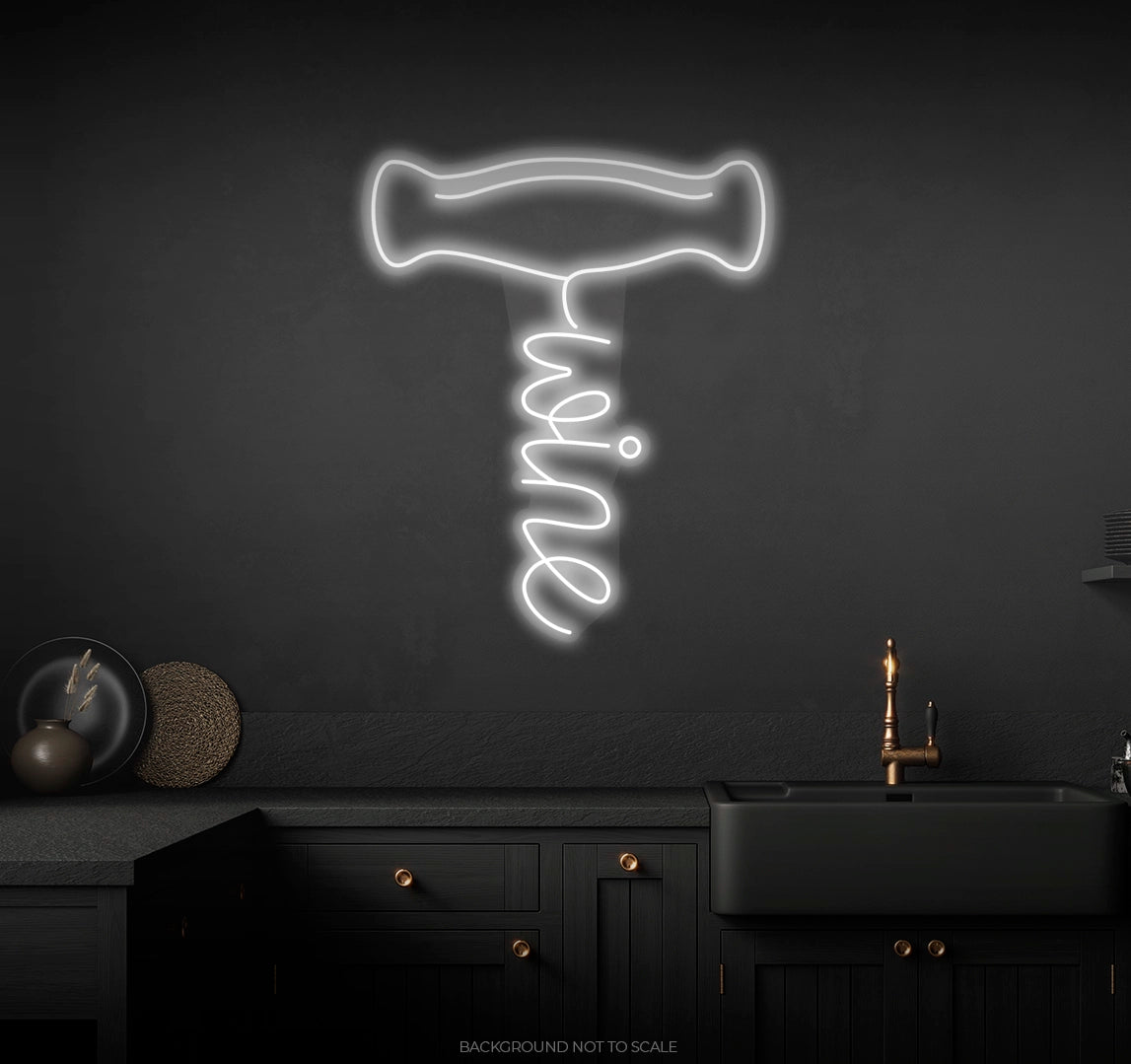 Wine corkscrew ledneon