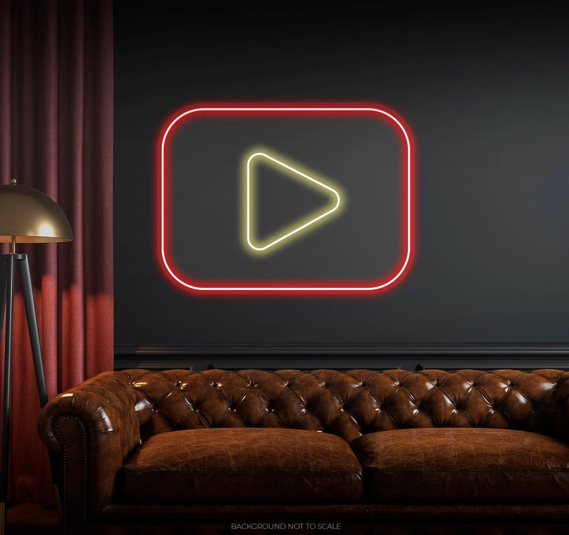 Youtube logo ledneon