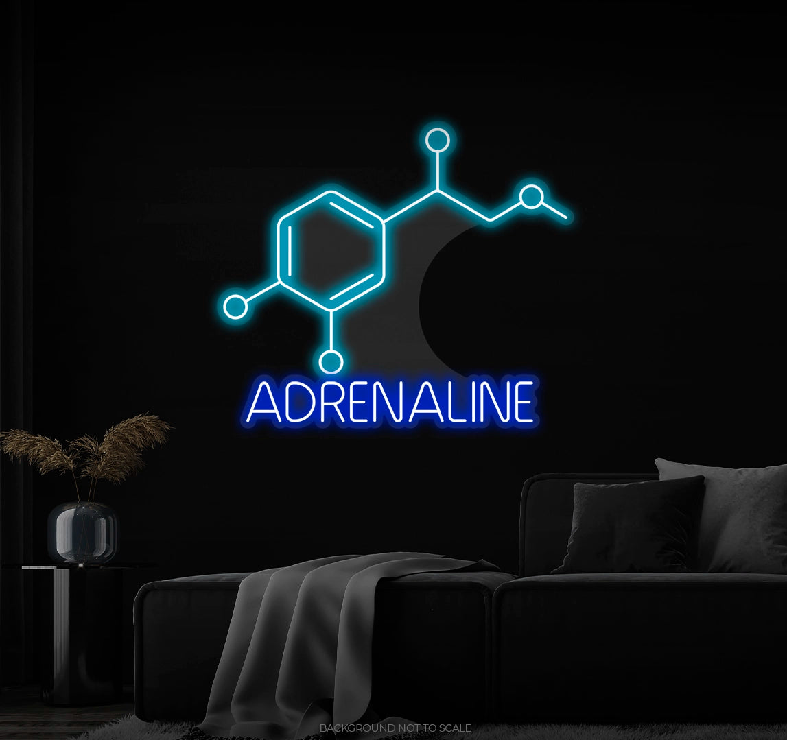 Adrenaline chemical formula Ledneon