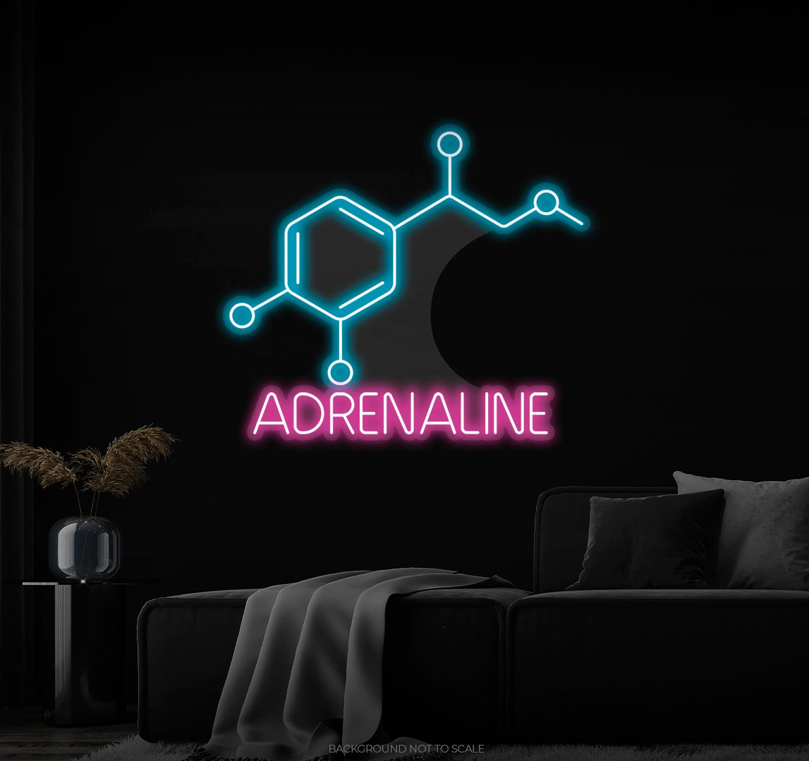 Adrenaline chemical formula Ledneon