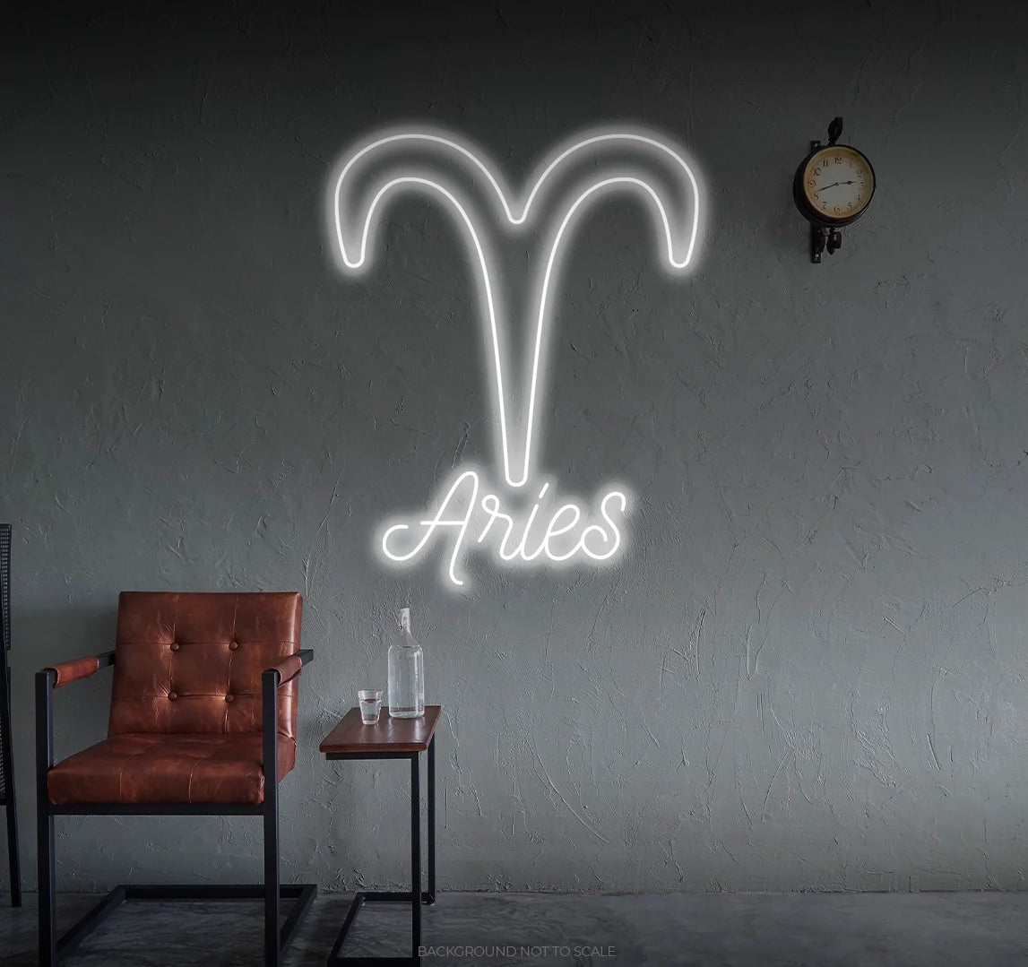 Aries horoscope LED neon