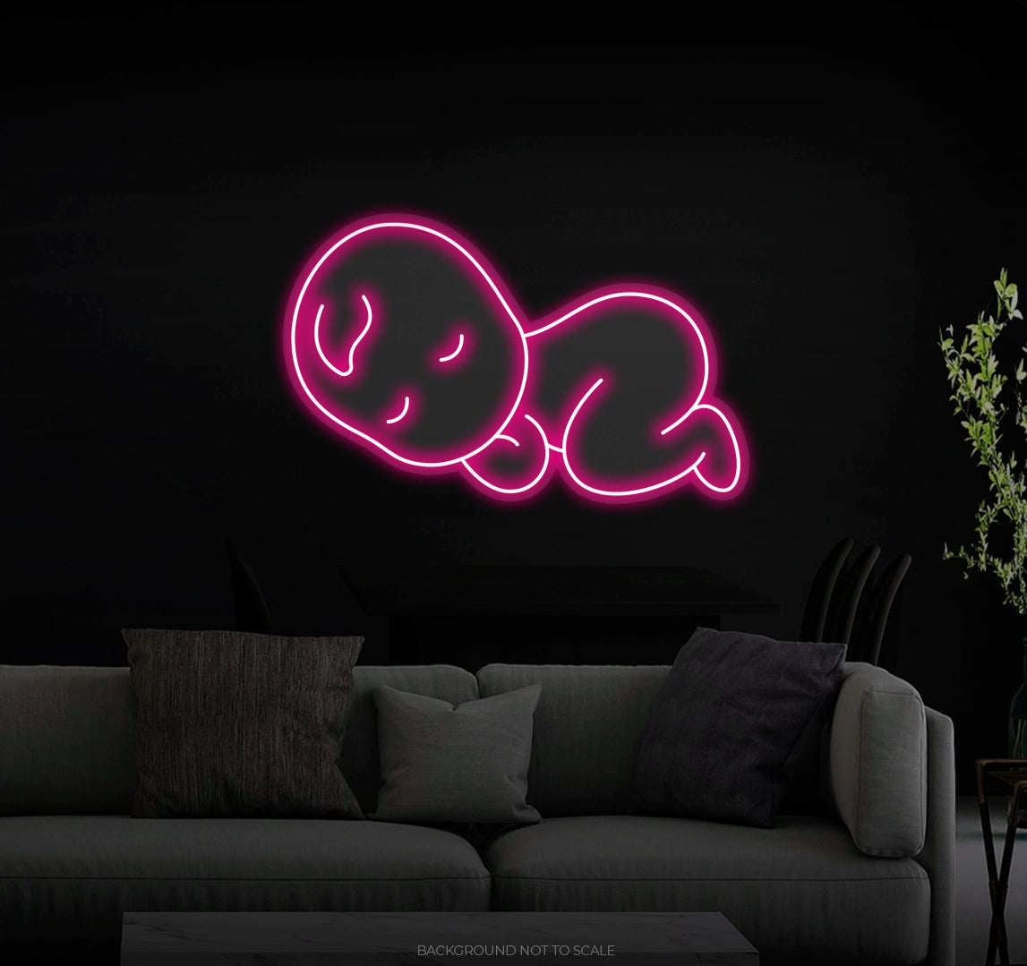 Baby Sleeping LED neon