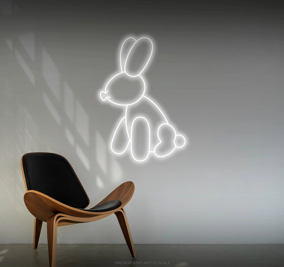 Balloon rabbit LED neon