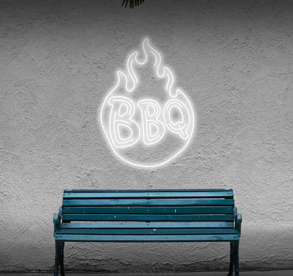 BBQ fire ledneon