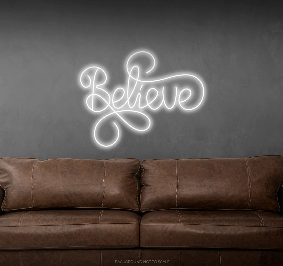 Believe hanwriting LED neon