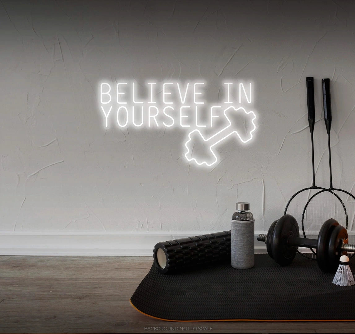 Believe in yourself dumbell