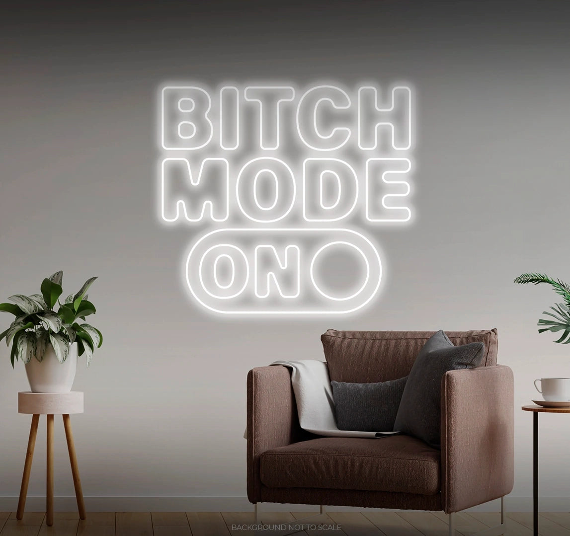 Bitch mode on button LED neon