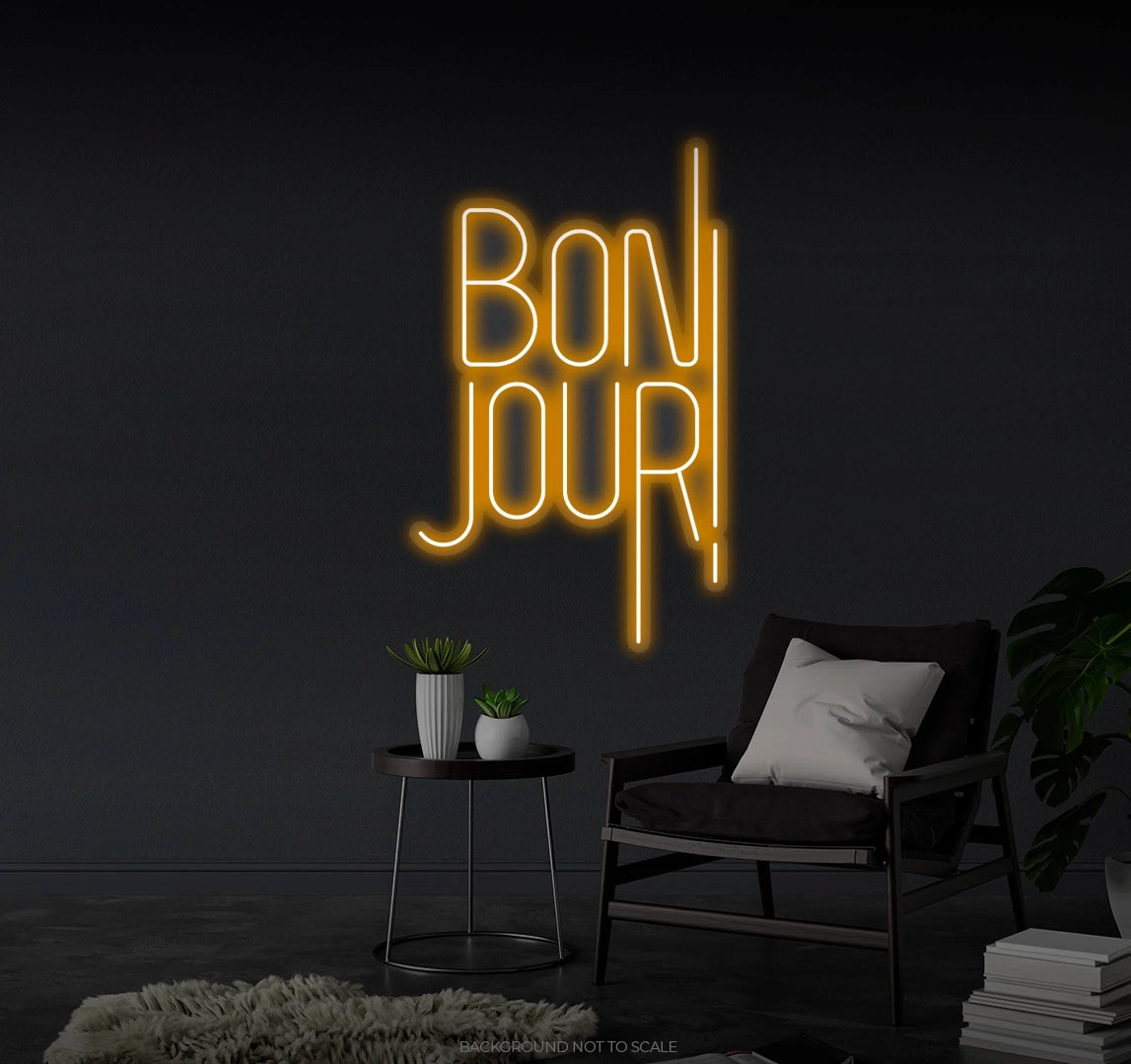 Bon jour LED neon