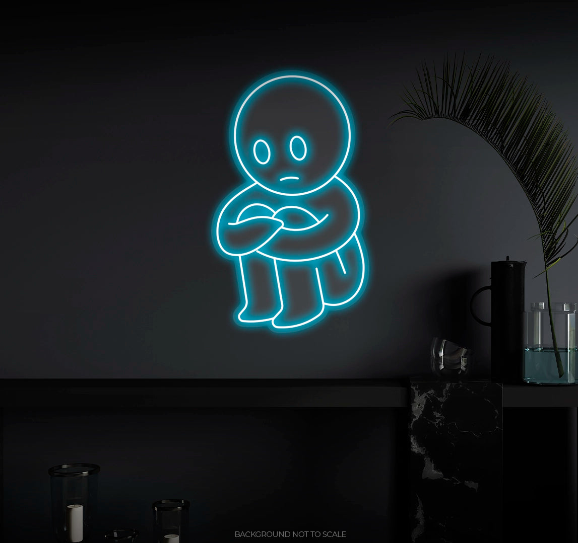 Bored man Ledneon